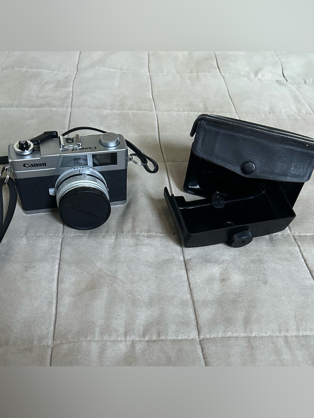 Canon Canonet 28 35mm Film Camera Silver Black Case Tested